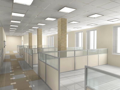 office design plan. Open plan